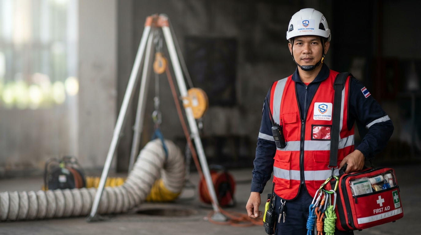 ความปลอดภัยในการทำงานในที่อับอากาศ สำหรับผู้ช่วยเหลือ