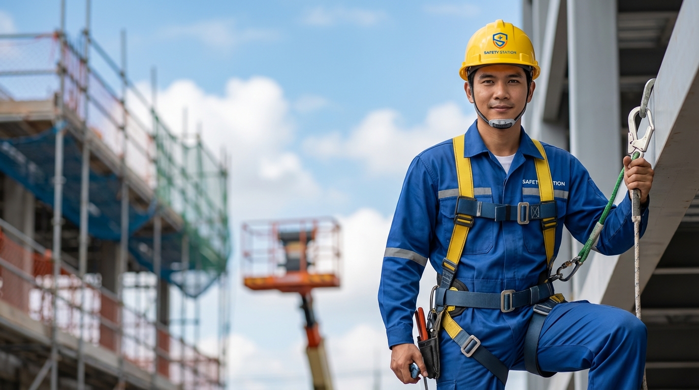 ความปลอดภัยในการทำงานบนที่สูง สำหรับผู้ปฏิบัติงานบนที่สูงและผู้ช่วยเหลือเบื้องต้น